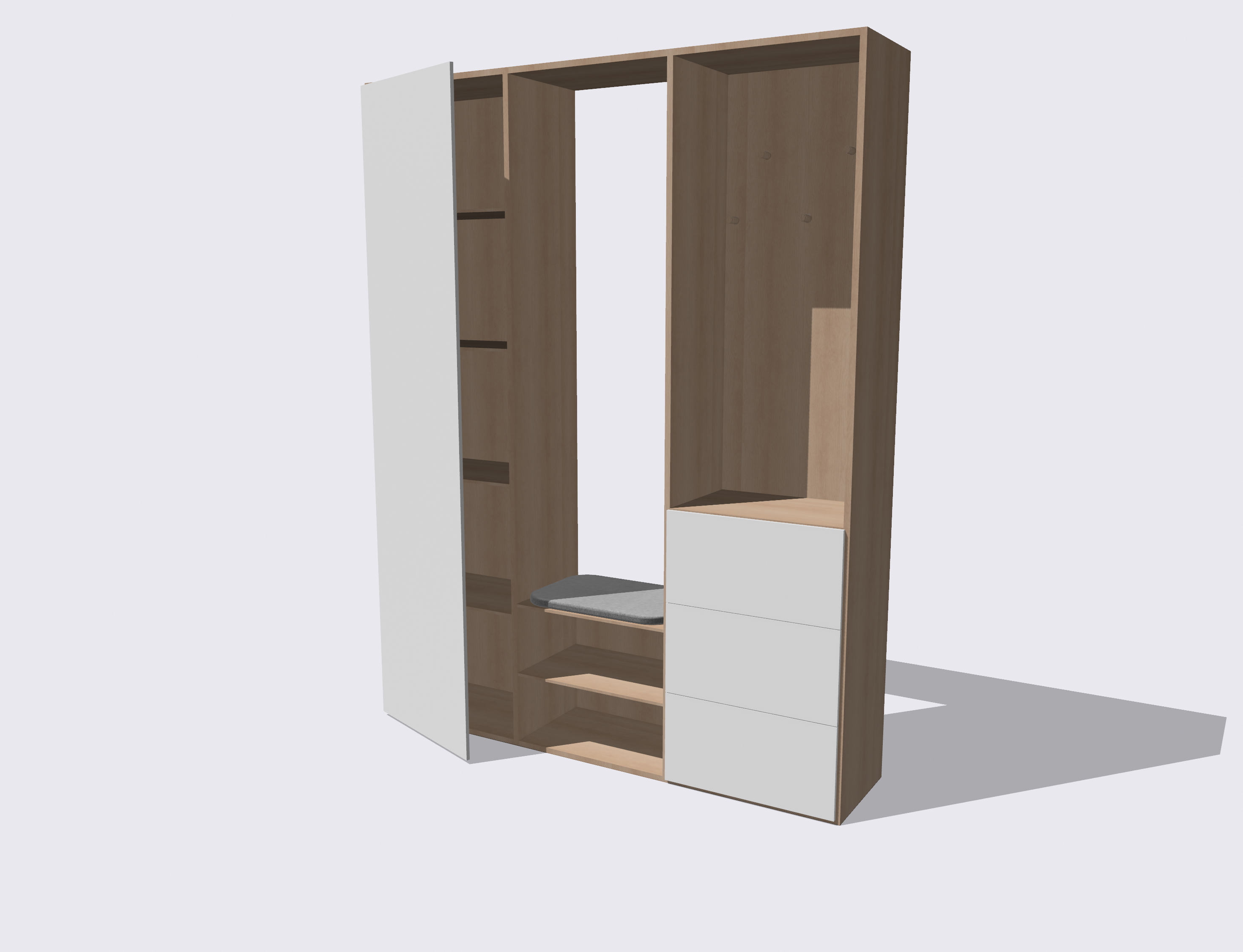 custom hallway cupboard